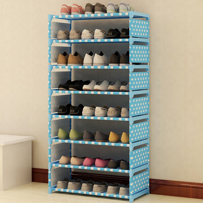 

Melody shoes rack 8 grid multi-layer combination simple dustproof storage shoe cabinet reinforcement floor finishing rack 1206030cm
