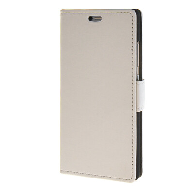 

MOONCASE Простой стиль кожаный бумажник флип карты отойти чехол для Huawei Ascend P8 белый