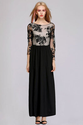 

Stylish New Fashion Lady Womens Party Prom Cocktail Long Sleeve Backless O-neck Sexy Long Dress