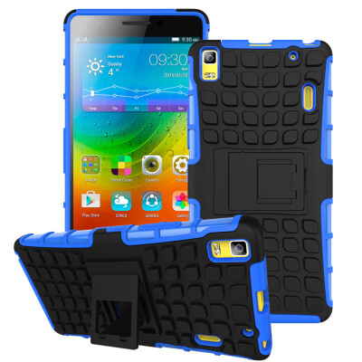 

MOONCASE Lenovo K3 Note шин Текстура Hybrid Kickstand PC + TPU Полное Прочный защитный 2 в 1 Чехол для Lenovo K3 Note [A7000] (5.5")