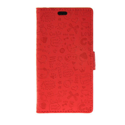 

MOONCASE Cute Little Witch Leather Side Flip Wallet Card Holder Stand Pouch Case Cover for Sony Xperia Z3 Red