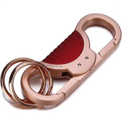 

Jingdong Supermarket JOBON Bangzhong key chain ring car key chain chain double key ring double switch ZB-088G rose gold