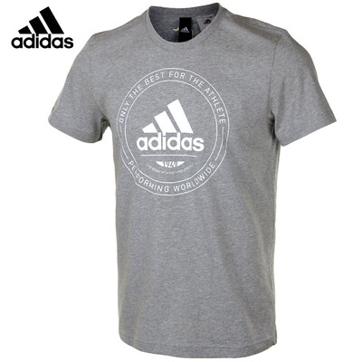 

Adidas ADI EMBLEM Бадминтон повседневная верхняя хлопчатобумажная спортивная футболка с коротким рукавом CV4517 Blue L Размер