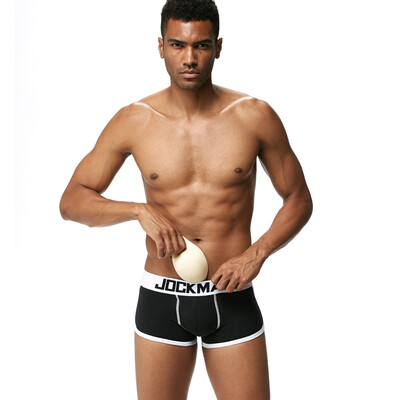 

JOCKMAIL Mens Cotton Cup Boxer Briefs Sexy U convex Sexy pants GAY