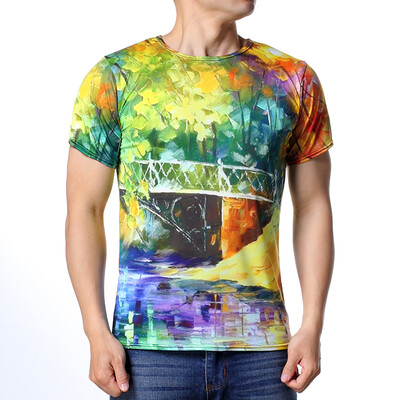 

Mens Outdoor Sports Comfort Print T-Shirt