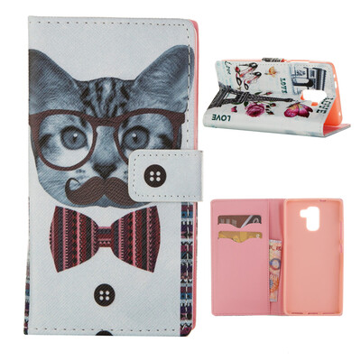

MOONCASE ЧЕХОЛ ДЛЯ Huawei Honor 7 Flip PU Leather Fold Wallet Card Slot Kickstand Back [Pattern series] /a10