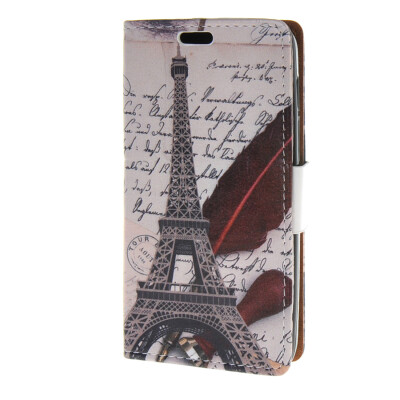 

MOONCASE Case for Alcatel One Touch Pixi 3 (4.5") OT-4027 Leather Flip Wallet Style and Kickstand Case Cover Design / a06