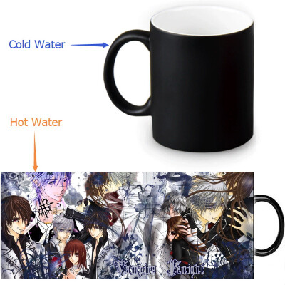 

Vampire Knight 350ml12oz Heat Reveal Mug Color Change Coffee Cup Sensitive Morphing Mugs Magic Mug Milk Tea Cups