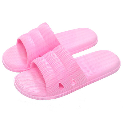 

Antarctic Nanjiren Antarctic slippers female fine lines horizontal strip home bathroom shower sandals purple 40-41 yards 19D013