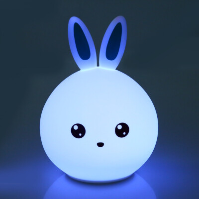 

LED Lovely Rabbit Красочный силиконовый портативный ночник