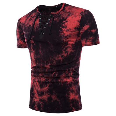 

Summer Mens Casual Printed T Shirt Round Neck Pullover Tops