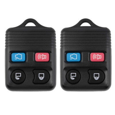 

2pcs 4-Button Replacement Remote Keyless Entry Key Fob Transmitter For Ford