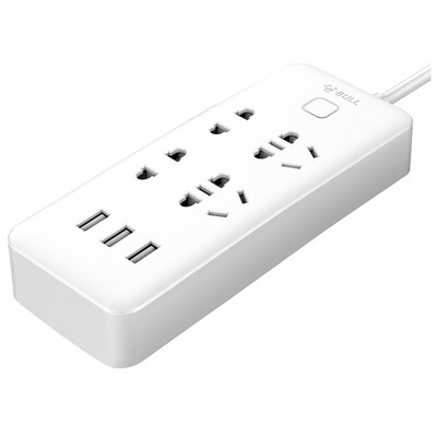

Bull (BULL) GN-B322U smart USB socket / plug-in board / row / row / patch / wiring board / drag board 4 jack + 3USB mouth total length of 1.8 meters electronic micro-switch child protection door