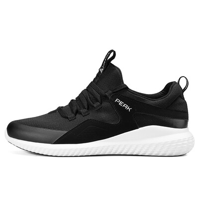 

PEAK mens casual shoes low to help the magic bullet comfortable one pedal urban sports shoes DE810411 black 44 yards