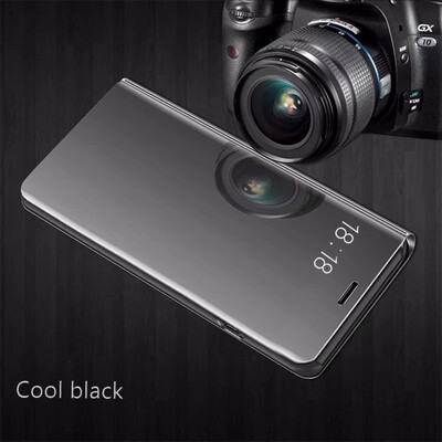 

Samsung Galaxy Note5 Luxury Slim Mirror Flip Shell Stand Leather Smart Clear View Window Cover Phone Case