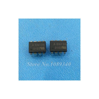 

10PCS free shipping 6N136 DIP-8 1channels logic output optical coupler 1 Mbps 100% new original