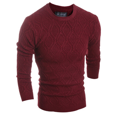 

Zogaa New Men's Sweater Classic Rhombus