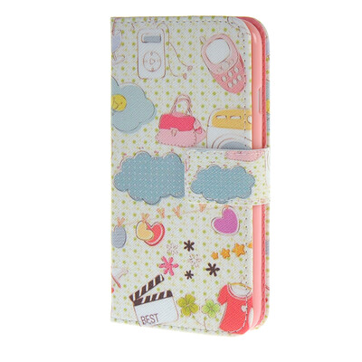 

MOONCASE чехол для iPhone 6 (4.7") Pattern series Leather Flip Wallet Card Slot Stand Back Cover