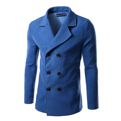 

Zogaa Men's Wind Fashion Double Breasted