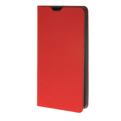 

MOONCASE Wood Skin PU Wallet Flip Card Stand Back Leather Case Cover for LG Leon 4G LTE C40 H340n Red