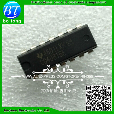 

100PCS CD4081BE DIP14 CD4081 DIP new and original IC free shipping