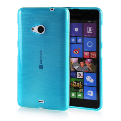 

MOONCASE Candy colors Soft Flexible Silicone Gel TPU Skin Shell Back ЧЕХОЛ ДЛЯ Microsoft Lumia 535 Blue