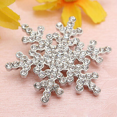 

Fashion Brooch Pin Crystal Rhinestone Large Snowflake Winter snow Theme