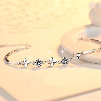 

S925 Silver Crystal Bracelet for Female