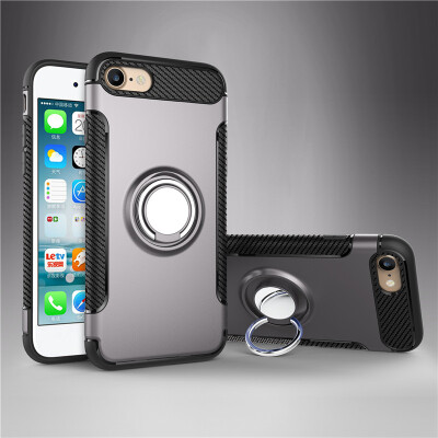 

Apple Iphone 78 Armor Car Magnetic Suction Ring Bracket Silicon TPU Hard PC Phone Case