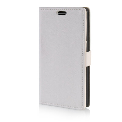 

MOONCASE Litch Skin Leather Side Flip Wallet Card Slot Pouch Stand Shell Back ЧЕХОЛ ДЛЯ LG G3 Stylus D690 White