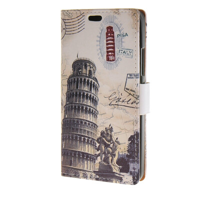 

MOONCASE Postcard Postmark Design Leather Wallet Flip Card Slot Bracket Back чехол для Microsoft Lumia 640 A03