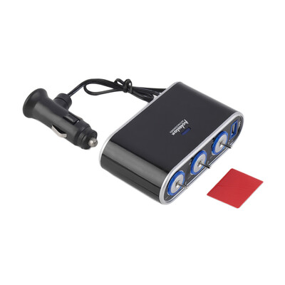 

Автомобиль прикуривателя Splitter 12V / 24V с USB LED Light переключатель