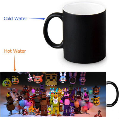 

Five Nights at Freddys Morphing Mug Color Change Tea Cup Magic Milk Coffee Mug