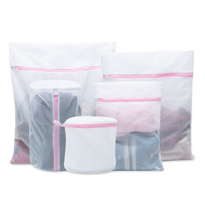 

5 PCs Mesh Laundry Bags for Washing Machine Travel Clothes Storage Net Zip Bag for Wash Bra Stocking&Underwear