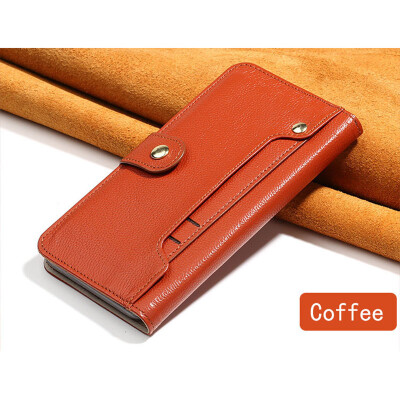 

Luxury Genuine Leather flip Case For Samsung S6 S7 S8 Plus Note 8 Litchi Texture Card slot phone cover