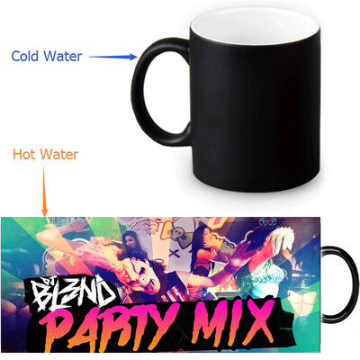 

DJ BL3ND 350ml12oz Heat Reveal Mug Color Change Coffee Cup Sensitive Morphing Mugs Magic Mug Milk Tea Cups