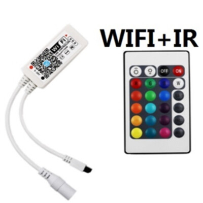 

Wi-Fi RGBW LED Управление Лер Мини dc12v с РФ 21Key/ir 24key Дистанционное управление для RGBWW Светодиодные ленты огни