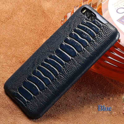 

Genuine Leather Phone Case For Xiaomi 6 Case Ostrich Foot Texture Back Cover For Redmi 4 4X 5 5A Case