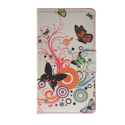 

MOONCASE Butterfly style Leather Side Flip Wallet Card Slot Stand Pouch ЧЕХОЛ ДЛЯ Microsoft Lumia 532