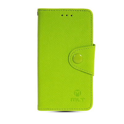 

MOONCASE Classic cross pattern Leather Side Flip Card Slot Pouch Stand Shell Back Case Cover for Samsung Galaxy S5 Mini Green