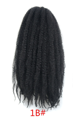 

1 Pc Color Chemical Fiber Big Wig Wig African Small Hair Fluffy Bump Head Stain Hair Extension Bar Dance Decor Fun Games