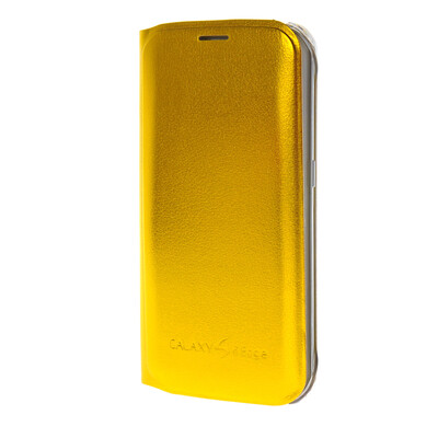 

MOONCASE Simple Fashion Leather чехол для Wallet Flip Card Slot Holster Pouch Samsung Galaxy S6 Edge Gold