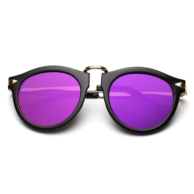 

FEIDU 2015 Vintage New Brand Designer Arrow Round Sunglasses Women Metal Arrows Sun glass Gafas Oculos De Sol Fminino