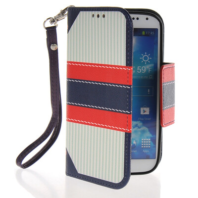 

MOONCASE Fashion Leather Side Flip Wallet Card Slot Pouch Stand Back Case Cover for Samsung Galaxy S4 I9500