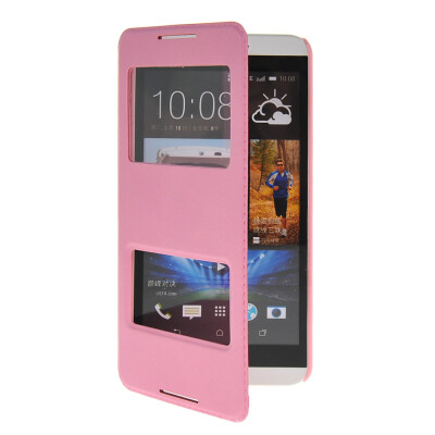 

MOONCASE View Window Leather Side Flip Pouch Stand Shell Back ЧЕХОЛ ДЛЯ Htc Desire 816 Pink