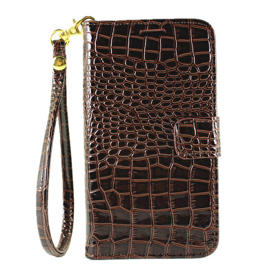 

MOONCASE Crocodile texture PU Leather Flip Wallet Card Slot Bracket Back Case Cover for Huawei Union Y538