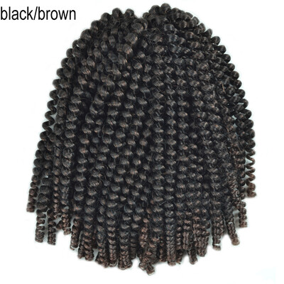 

Chorliss Crochet Braids Ombre Spring Twist Hair Kanekalon Synthetic Hair Extensions Braids 110gpack for women 8Inch Blonde Bug