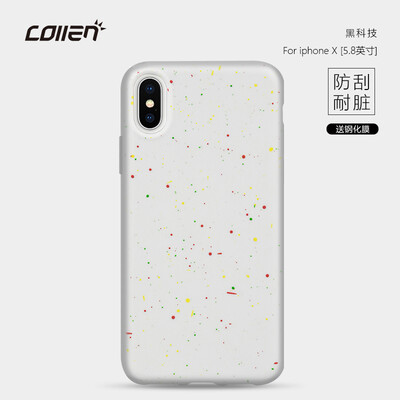

Collen iPhone x10 Mobile Shell Apple x10 Cover Scrub Soft Cover Anti-fouling Cover All-inclusive White