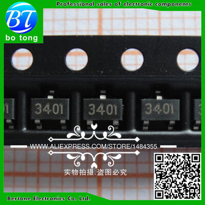 

3000pcslot AO3401A AO3401 3401 SOT-23 42A30V P-channel patch field effect tube