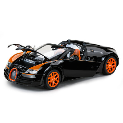 

RASTAR Starlight Car Model 118 Bugatti Weiss Speed ​​Vitesse Simulation Sports Car Model Collection Car Decoration Accessories Black Orange